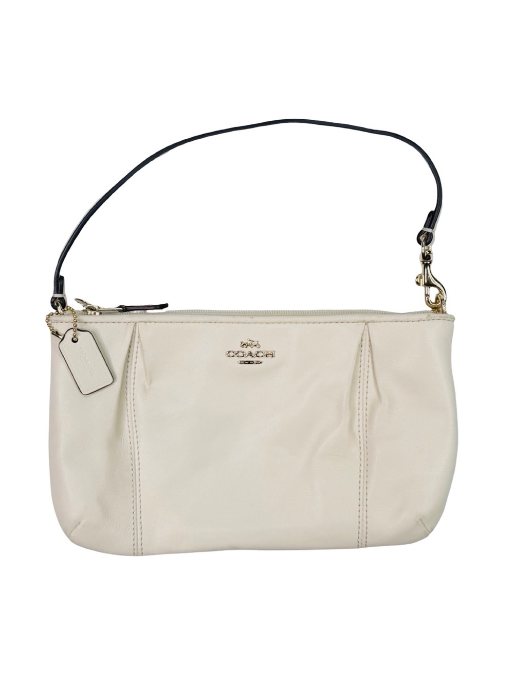 COACH Colette Leather Zip Top Clutch / Large Wristlet - D1582 F64369